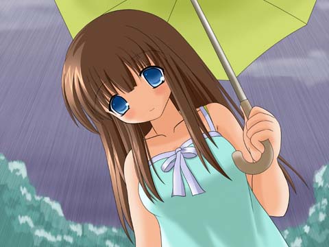 傘を持って迎えに来てくれた彼女